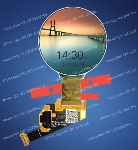 

1.39 inch 24PIN 16.7M HD AM OLED Color Round Screen RT4723 Drive IC 400(RGB)*400 MIPI Interface Smartwatch Screen
