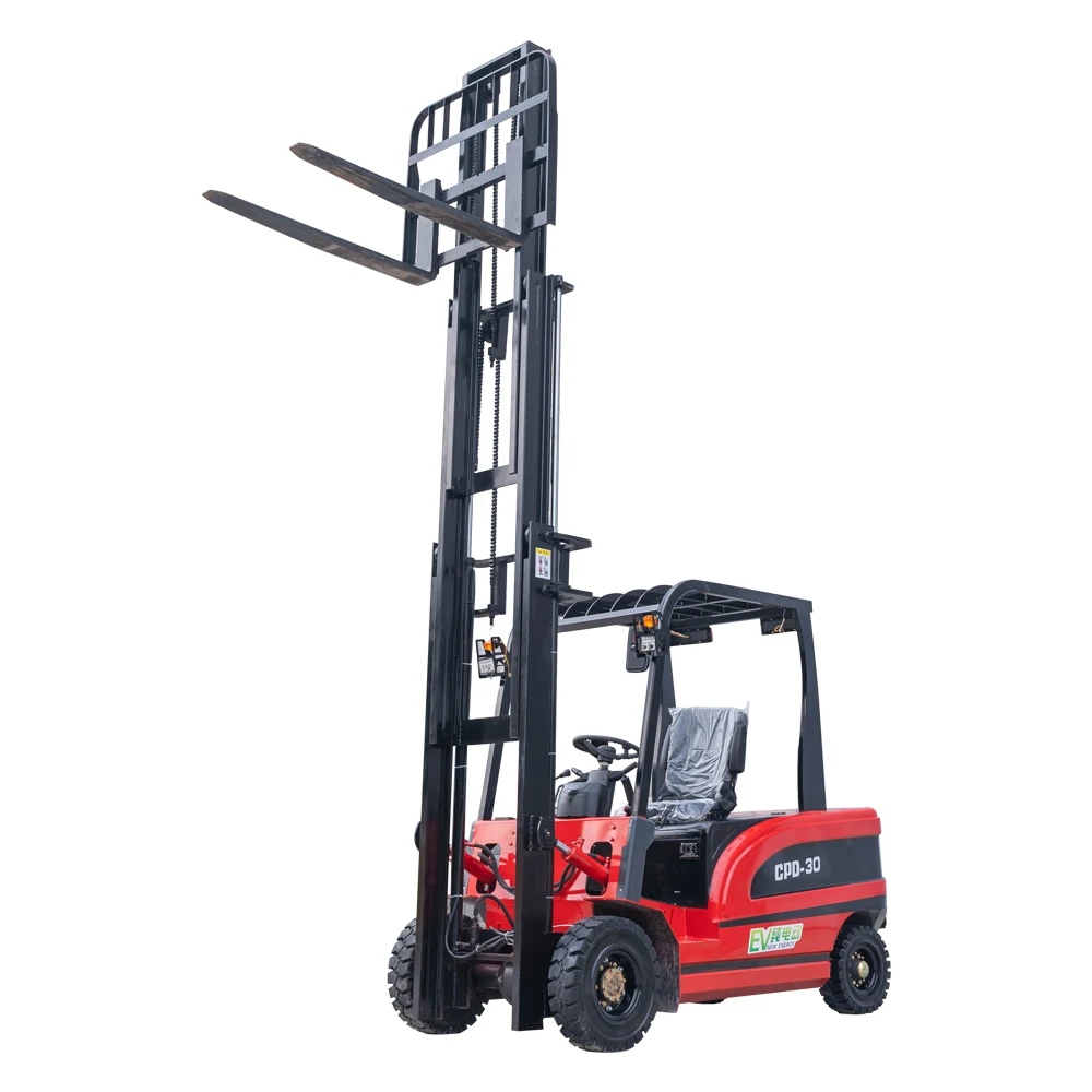 New 3 ton Electric Forklift 3m Lift CE Certified 4WD Forklifts Energy Efficient Customizable for Warehouse/Factory Use - Image 2
