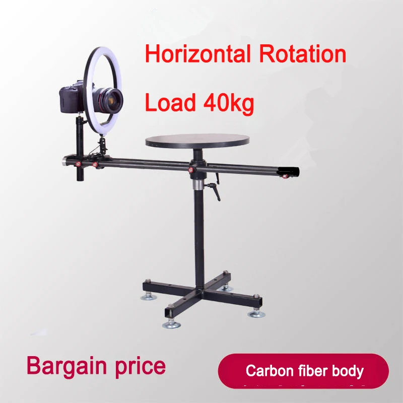 Professional Horizontal Vertical Surround Photography Rotating Stand 360 Panoramic Photo Booth FliP Video Shooting Table