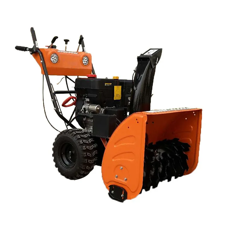 Hand push snow removal snowblower, winter commercial property multi-functional snow plow