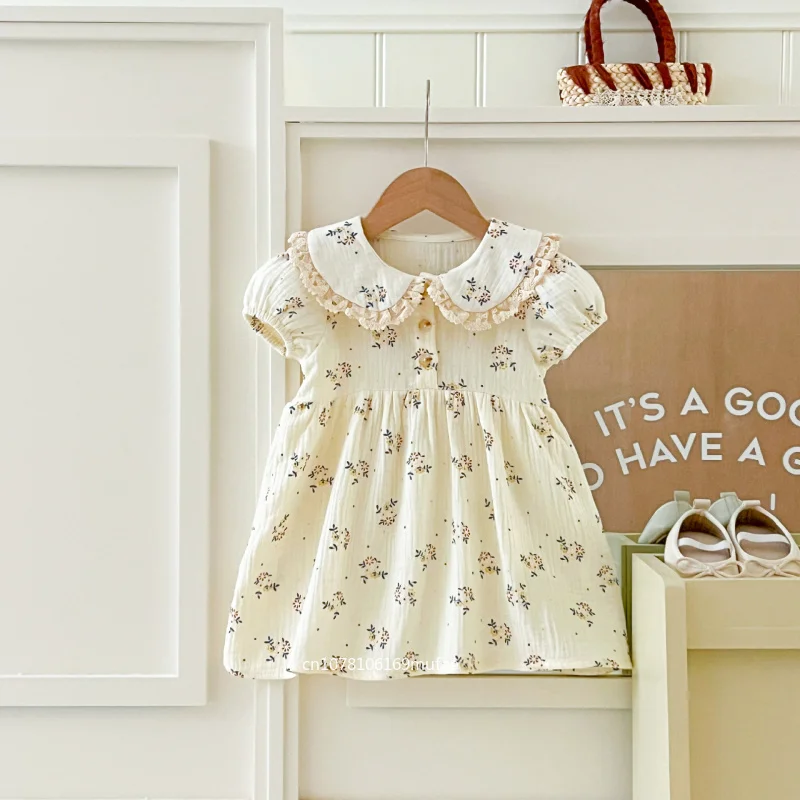 insgirls'-baby-pure-cotton-printed-lace-collar-dress-soft-and-versatile-cute-dress-for-young-children