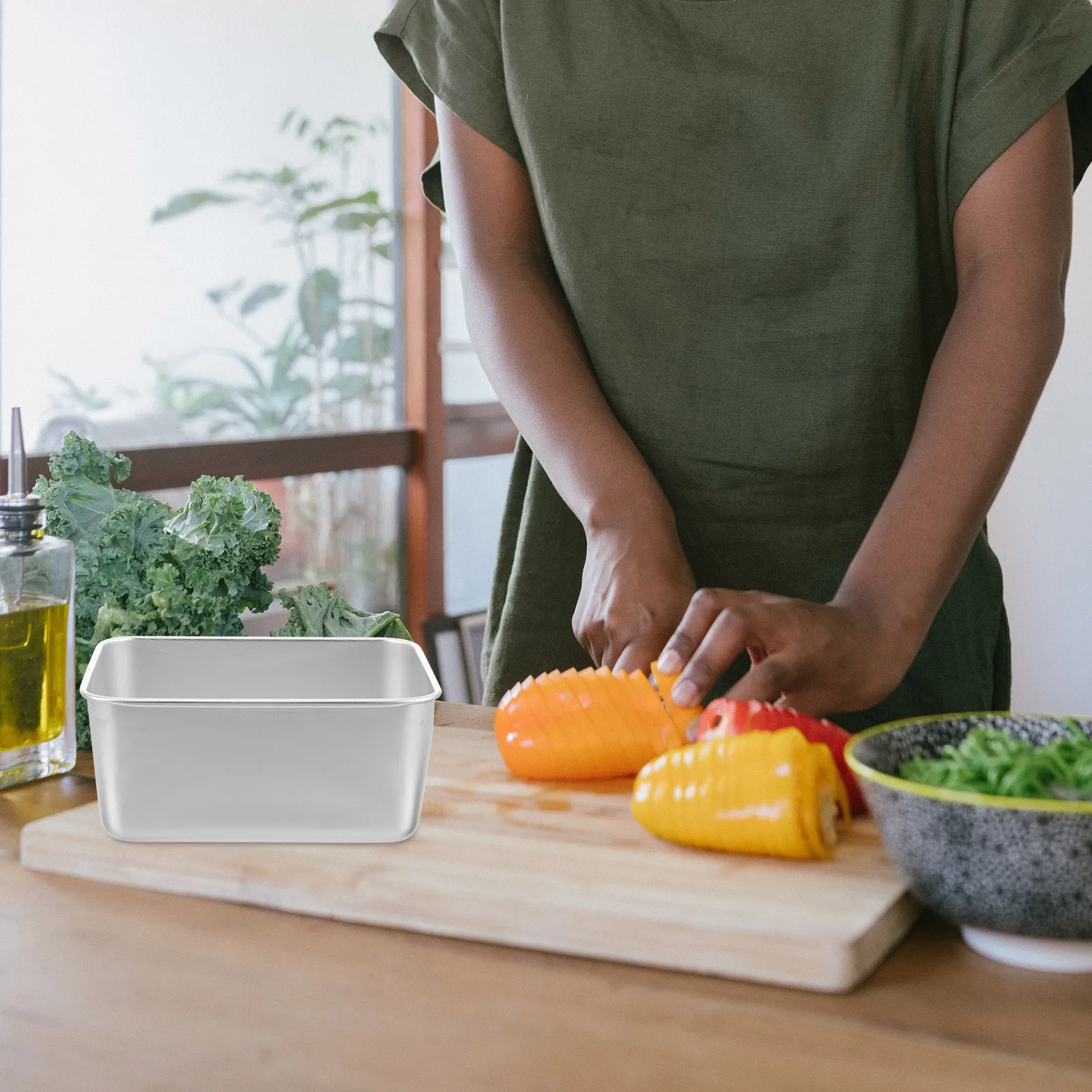 

2pcs Stainless Steel Camping Bowls Portable Outdoor Lunch Bento Boxes Rectangle Soup Food Container For Picnic Travel