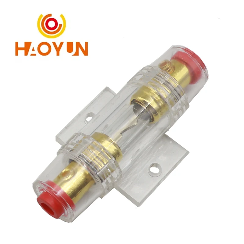 for Car Audio Car Amplifier,car Audio Retrofit Fuse Box 4/8 and 10 Wire with 60AMP Fuse 10A 15A 20A 25A 30A 40A -100A  Fuse Box