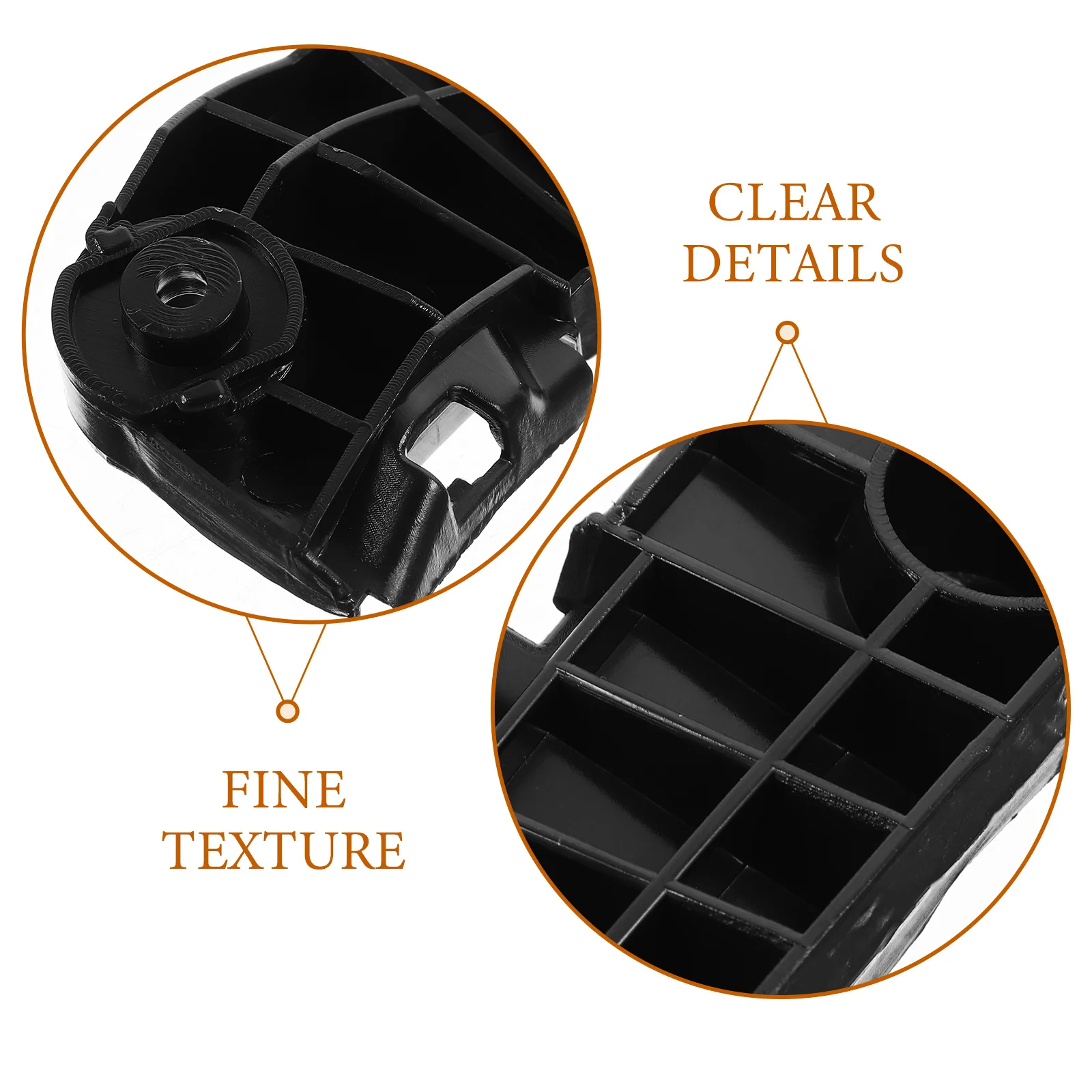 

2Pcs Front Bumper Bracket High Strength PP Compatible for 52536-06020 Durable Car Bumper Holder Side Cover Support