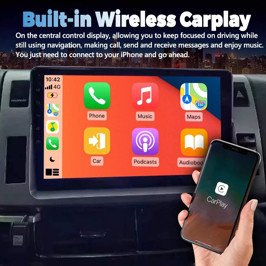 أندرويد 14 مشغل فيديو للسيارة نظام تحديد المواقع لتويوتا بريفيا 3 III XR50 Estima 2006-2019 راديو تاراجو الوسائط المتعددة Autoradio Carplay جهاز