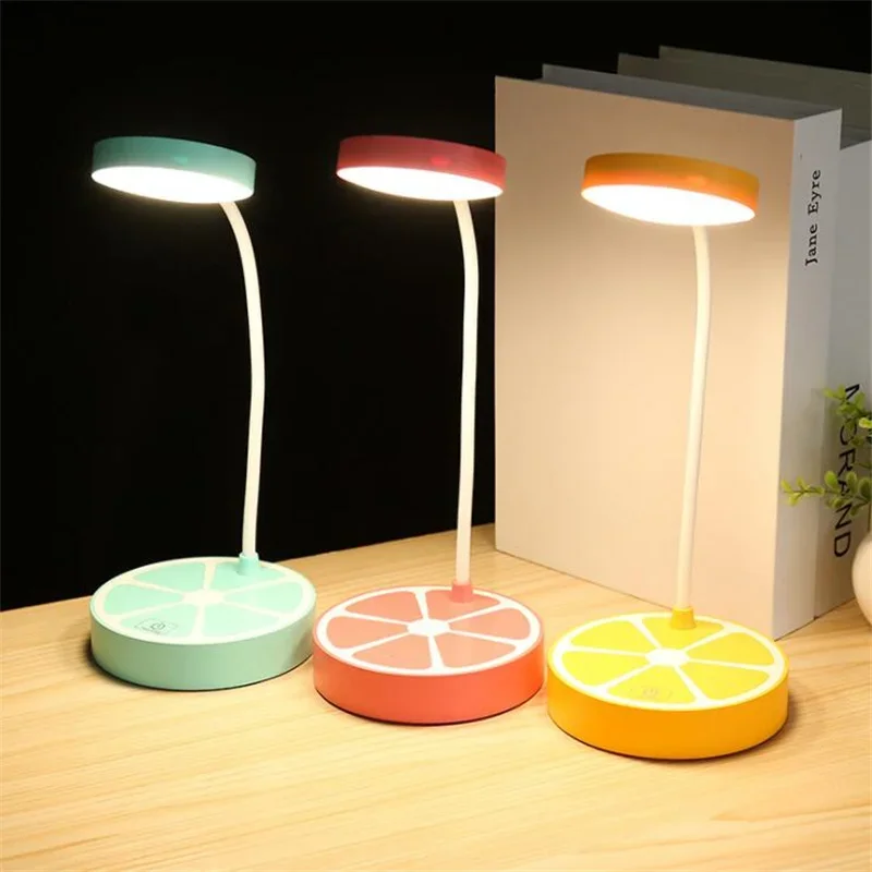 

Rechargeable Led Eye Care Table Lamp Desk Reading Light Adjustable Brightness Flexible Lighting Nightlights For Students Kids