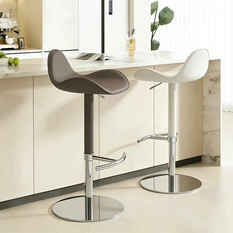 Elegant High Outside Bar Chair Luxury Adjustable Relaxing Bar Chair Lightweight Vintage Taburetes Para Barra Nordic Furniture