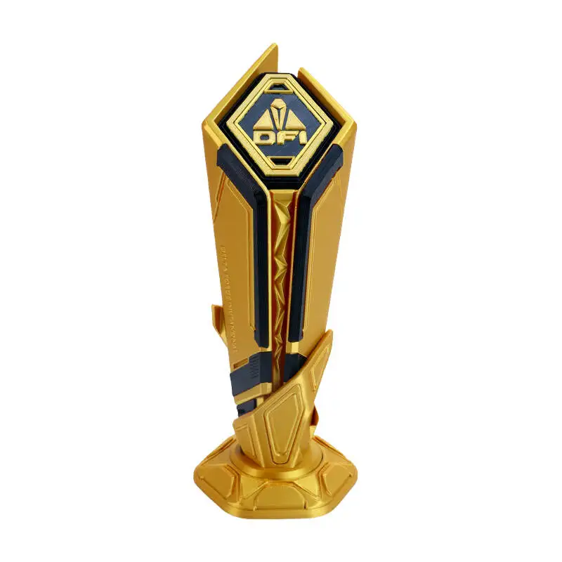 

20cm Flame Style Champion Cup Trophy 3D Print Figure Collectible Model Desktop Ornament Game Fans Gift