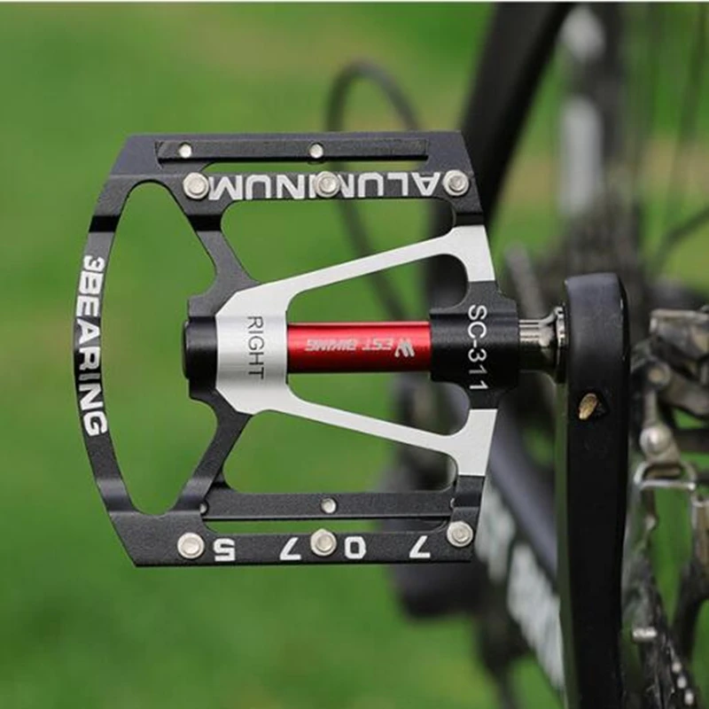 

G608 Bicycle Pedal Aluminum Alloy Material 3 Perine Mountain Bikes Lightweight Pedals Riding Equipment