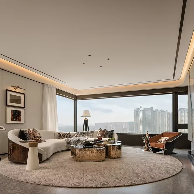 

Sanhai Light Interior Design Мастер-план Макет Планирование космоса Домашний черновый особняк Гостиная Подробное украшение дома