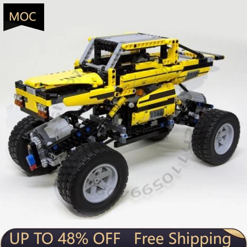 723 PCS Speedy Sports Car Off-road Crawler MOC Customize Modular Building Block Popular Simple Kids Brick DIY Holiday Toy Gifts