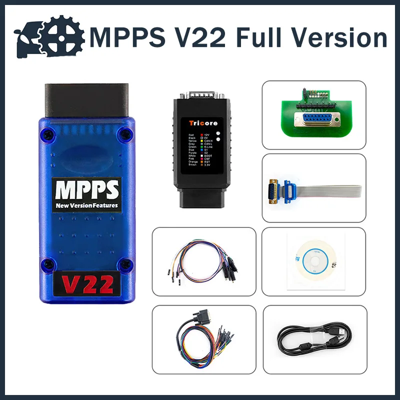 

2023 New MPPS V22 Full Version Unlock Version MPPS Master V22.2.3.5 FRF Decryption Tricore Boot OBD2 Tools Programmer