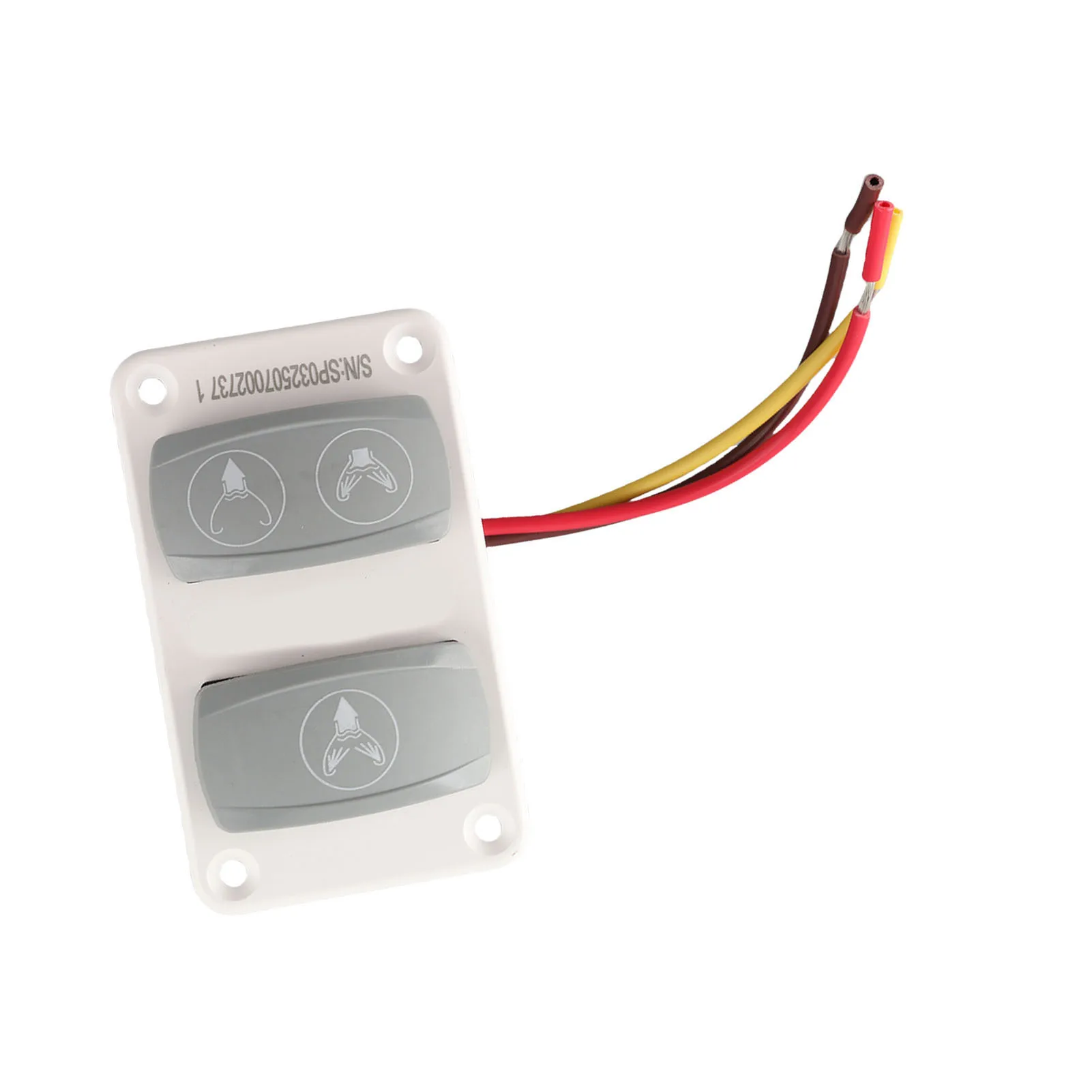 Marine Toilet Control Panel DC12‑24V 3 Way for Boat Yacht RV Toilet Fast Response Rocker Switch OEM Replacement Switch