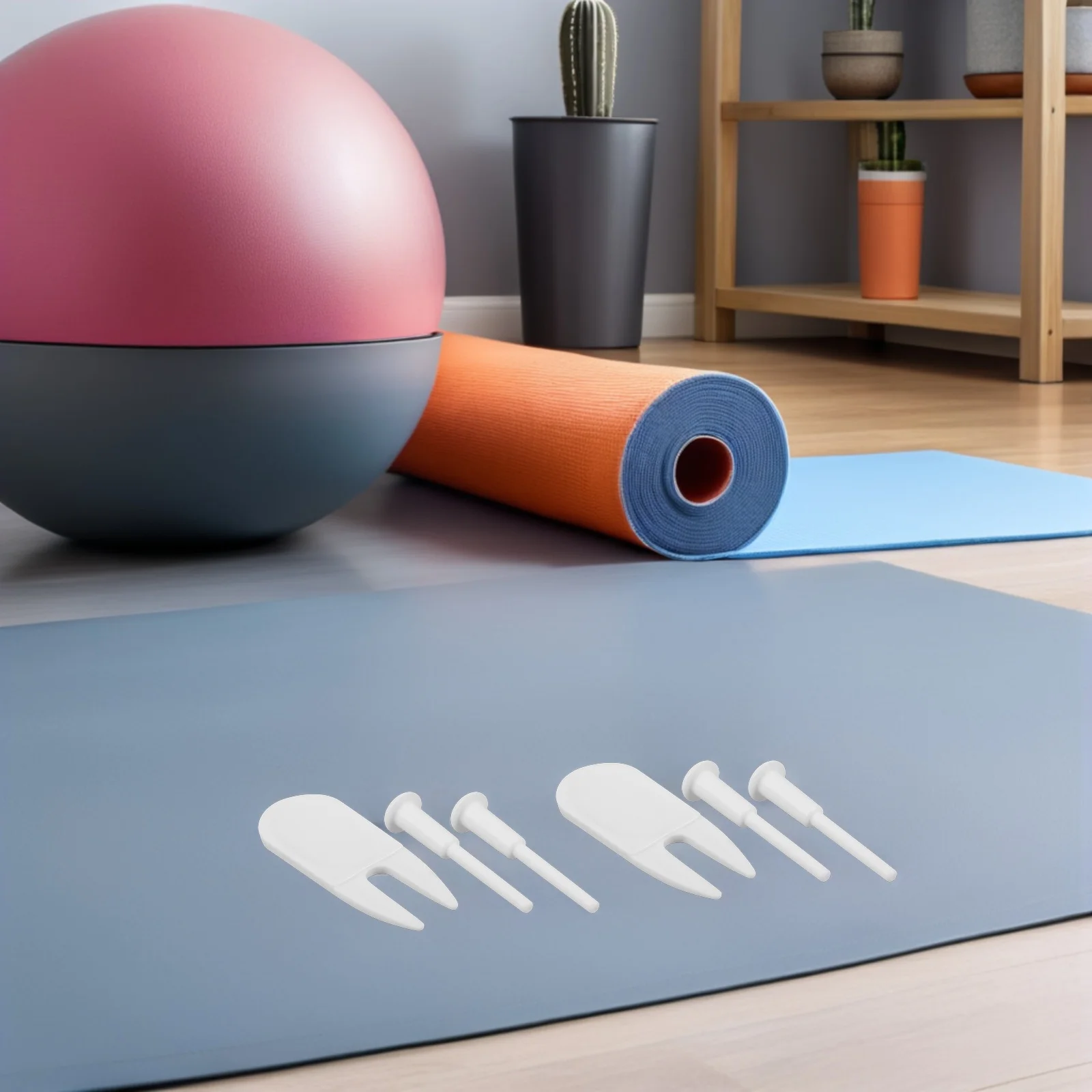1 Set Yoga Ball Plug Replacement Kit Quick Inflation Design Durable Plastic Portable For Home Gym Pilates Yoga Fitness Ball Air