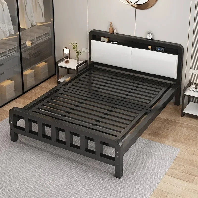 Double, European style 1.5 meters, thickened reinforcement, single stainless steel bed 1.0 rental room iron