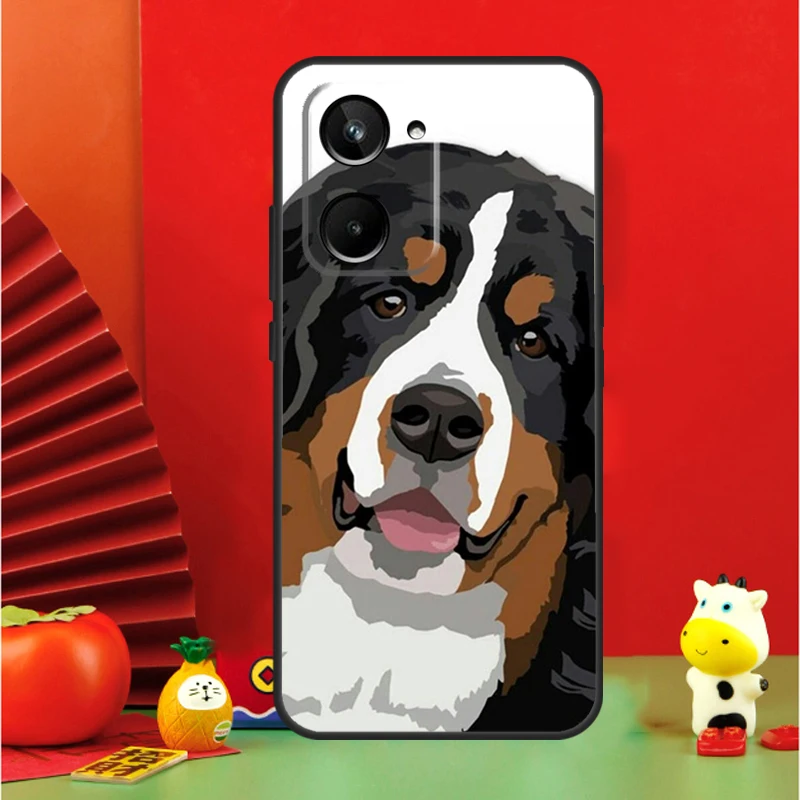 Bernese Mountain Dog For Realme GT Neo 6 C21Y C25s C30 C31 C33 C35 C51 C53 C55 C67 GT5 9 10 11 12 Pro Plus Case