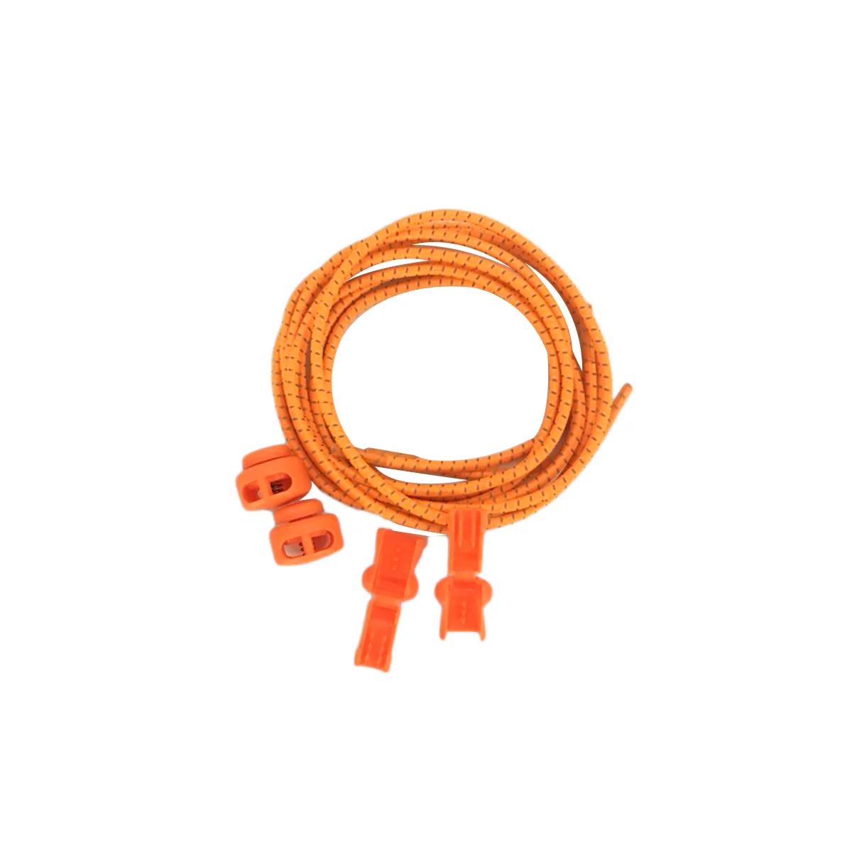 

1 Pair Reflective Shoelaces Elastic Lazy Shoelaces For Running Hiking Climbing Jogging Sports Shoe Laces Fit Kids Adults Orange