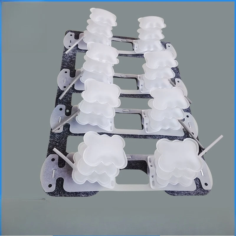 Adjustable to rely on the car seat backrest to massage the inflatable lumbar support