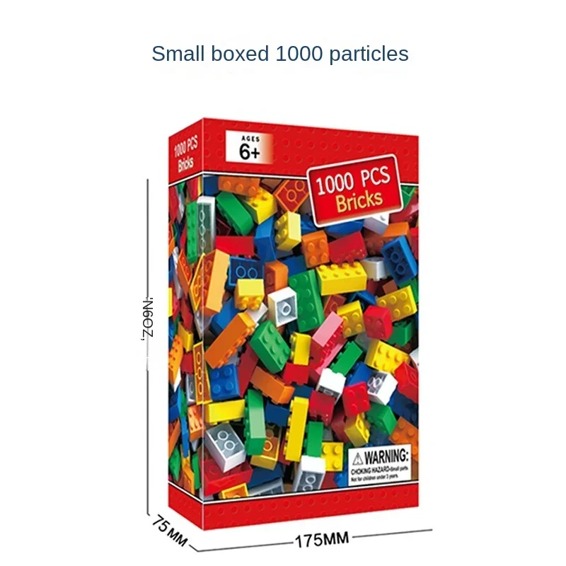 1000 pieces of small particle building blocks, large-capacity suit building blocks, assembled children\'s educational toys.