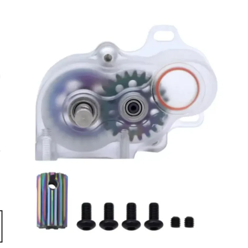 Transmisión de Metal de centro de gravedad bajo LCG 1/10 R2 para SCX10/TRX4/RC4WD Capra-carcasa de aluminio + engranajes de acero pieza de actualización DIY