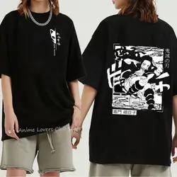 Japanese Anime Demon Slayer Graphic Print T Shirt Fashion Casual Crew Neck Short Sleeve Plus Size T Shirt Women