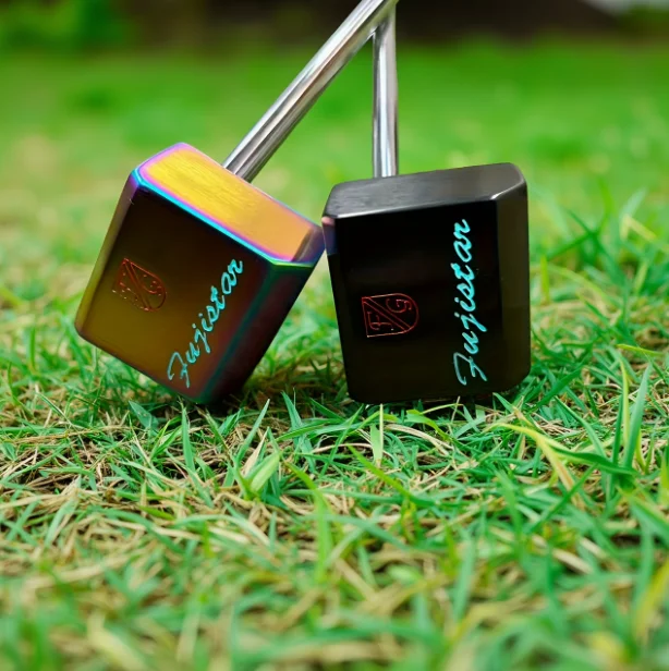 FUJISTAR Golf Putter 365g Durable Golf Club, Forged Head, Black and Colorful Design, Professional Golfing Accuracy Practice Tool