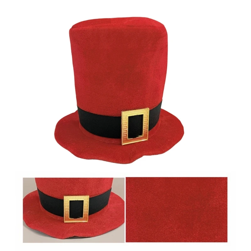 Tall Hat Christmas Santa Hats Holiday Seasonal Hat Festival Celebration Hat Theme Party Gathering Headpiece Drop Shipping