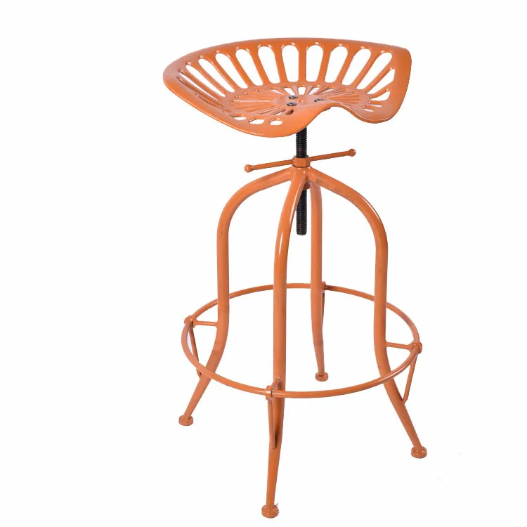 American industrial style, retro furniture, creative cast iron bar chair, liftable