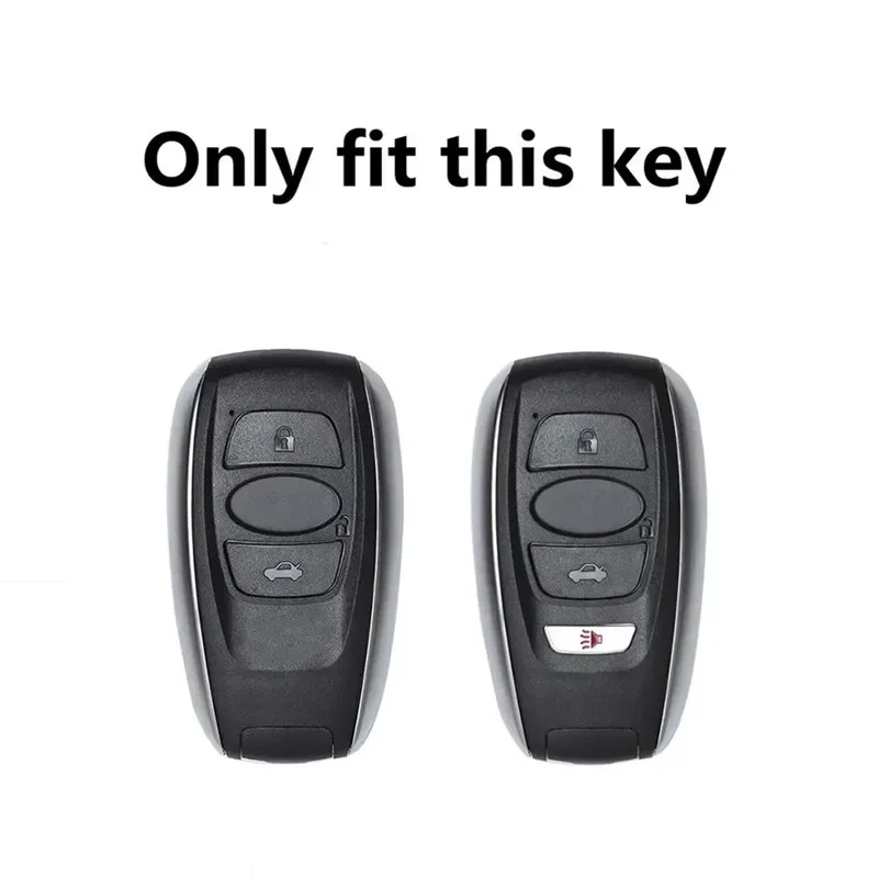 1pc Car Key Case For Subaru BRZ Forester Legacy Outback WRX WRX STI Impreza XV Crosstrek Smart Keyless Remote Cover Keys Bag