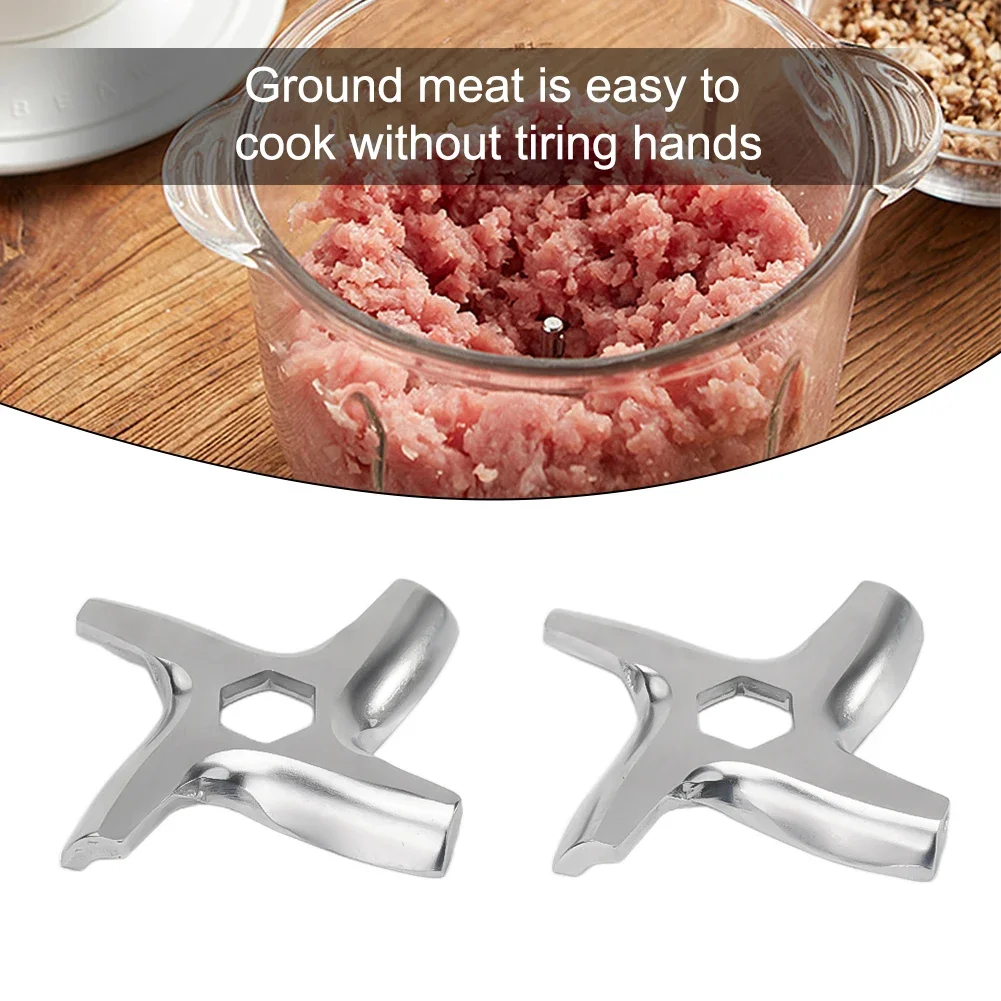 2pcs Meat Grinder Plate Blade #5 Mincer Accessories Spare Parts For Moulinex Meat Grinder Kitchen Equipment Parts