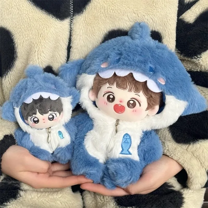 Mini vêtements de poupée en peluche 10/20cm, tenue de requin, accessoires pour la corée Kpop EXO idole, body, vêtements pour Fans, Collection de cadeaux