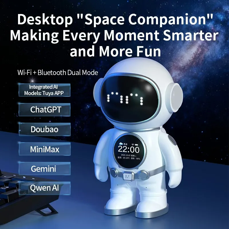 deepseek-ai-astronaut-companion-robot-smart-chat-emotional-interaction-intelligent-accompany-desktop-interactive-educational-toy