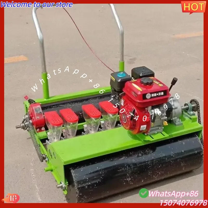 2026 Hand Push Corn Planter 5 18 Mouth Adjustable Spacing Soybean Multifunctional Vegetable Precision Planter Peanut Planter