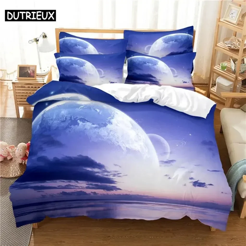 

Starry Night Bedding Set For Bedroom Soft Modern Bedspreads Comefortable Kids Duvet Cover Quilt Cover And Pillowcase