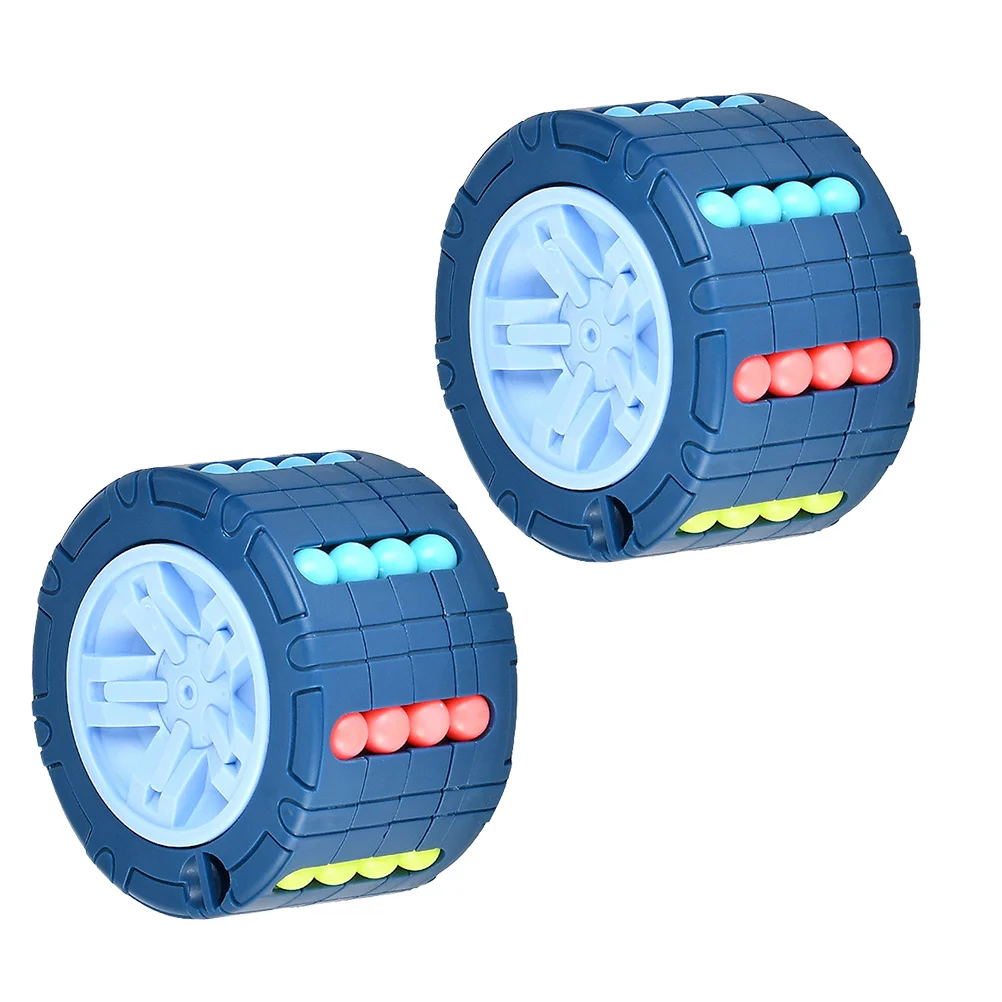 2Pcs Fingertip Bean Cube Stress Relief Decompression Educational Intelligence Creativity Kids Learning Puzzle Plaything