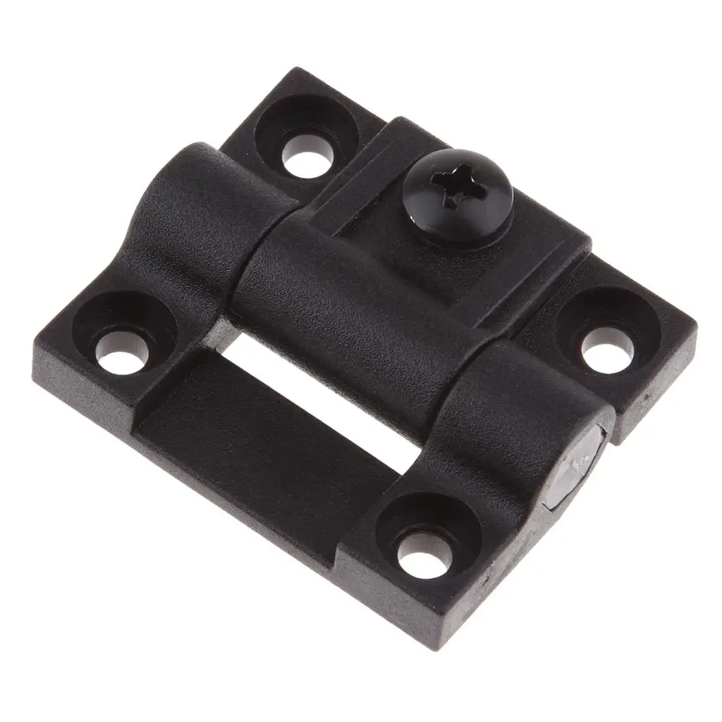 Reemplazo de bisagra de control de posición de plástico Southco E6-10-501-20 Bisagra de torsión ajustable Bla 42x36x5 mm Agujeros avellanados Negro