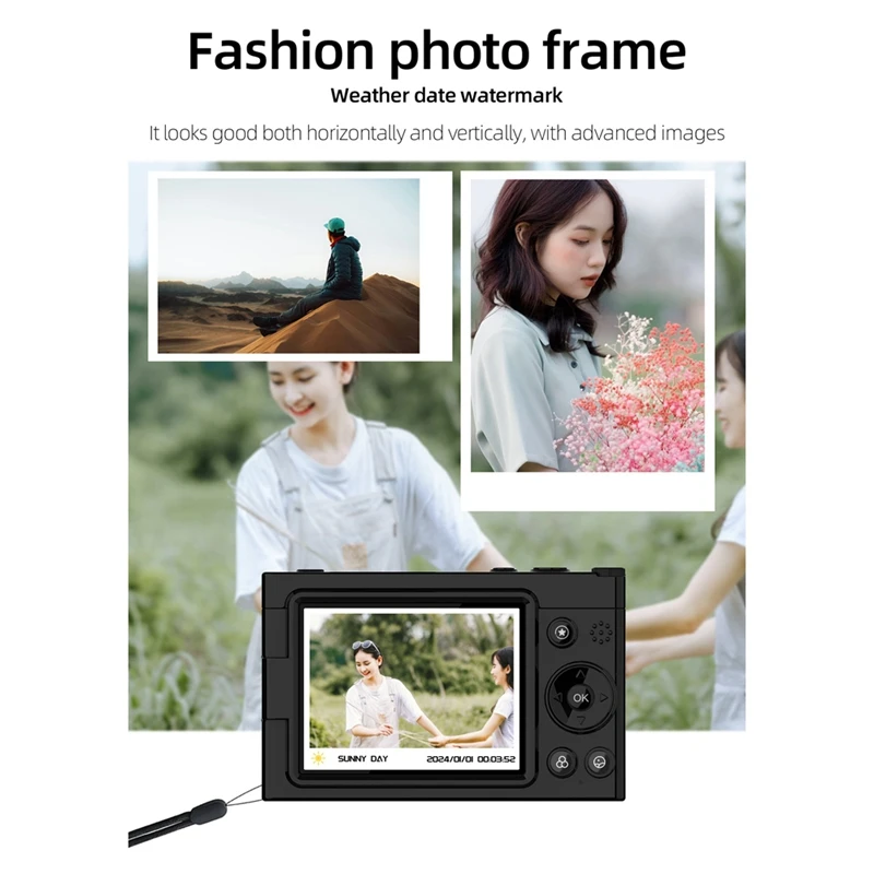 FULL-HD CCD Digital Camera 4K Autofocus LENS 64MP Digital Video Camera 28X Zoom Compact Point And Beauty Camera