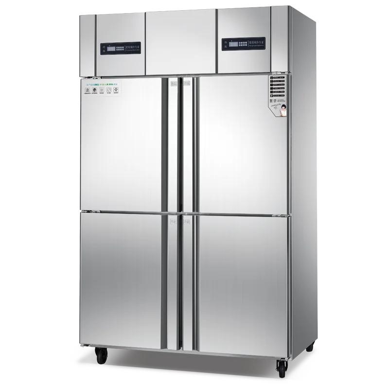 Professional refrigerator process factory direct sales stainless steel freezer fridge four door refrigerator