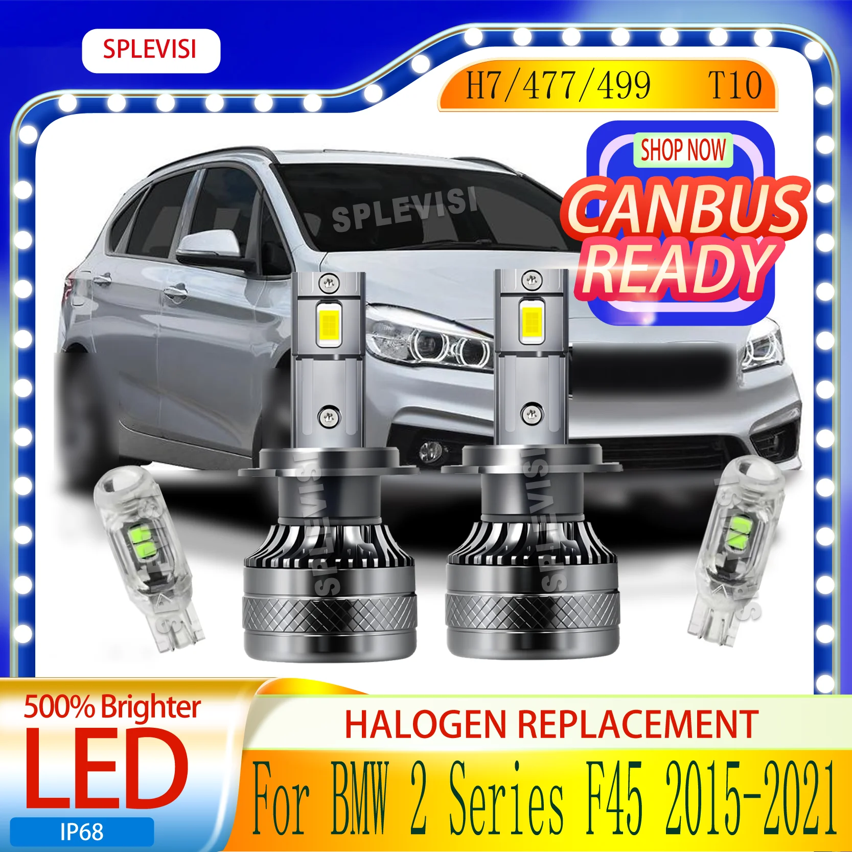 

6000K CANBus Ready Instant On for Immediate Night Safety LED HEADLIGHT For BMW 2 Series F45 2015 2016 2017 2018 2019 2020 2021