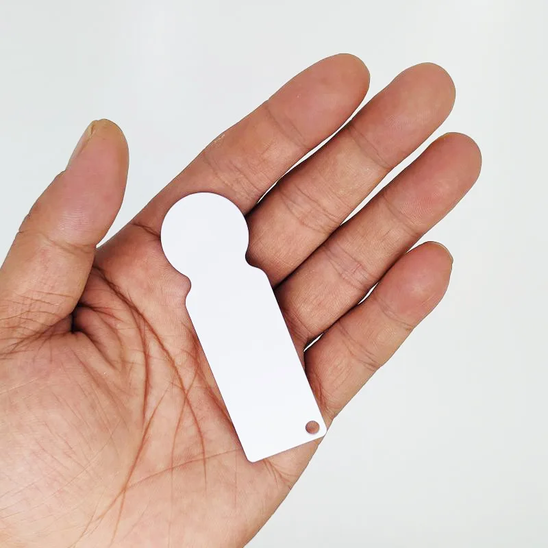 

20pcs/lot Blank Sublimation Coin Keychain Pendant Double-sided Printing Sublimation INk Transfer Printing Heat Press DIY Print