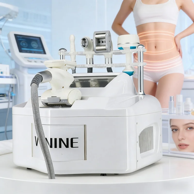 

High Quality V-NINE V9 Roller With Massager Belly Fat Removal Machine Cellulite Weight Loss Body Slimming Machine Shaping