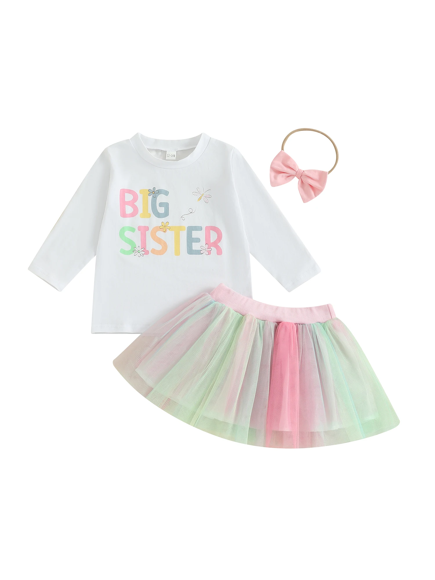 ملابس خريفية لطيفة للفتيات الصغيرات بغطاء للرأس مطبوع عليها زهور مع بنطال مكشكش مكون من قطعتين للفتيات الصغيرات #3