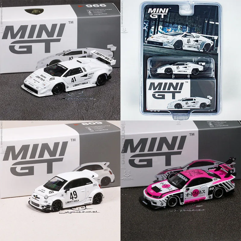 

MINIGT 1:64 Kantash Hang The Card Abbas 595 RX7 S15 Alloy Car Model Collection Ornaments