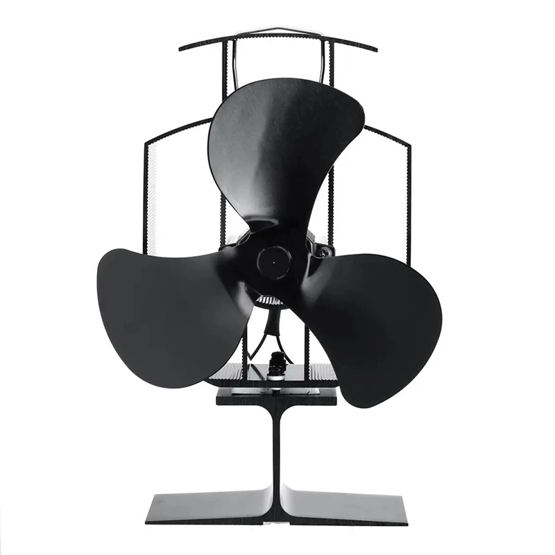 Wood Stove Fan Small Designed Fireplace Fans For Wood/Log Burner/Fireplace Black TP2001-3