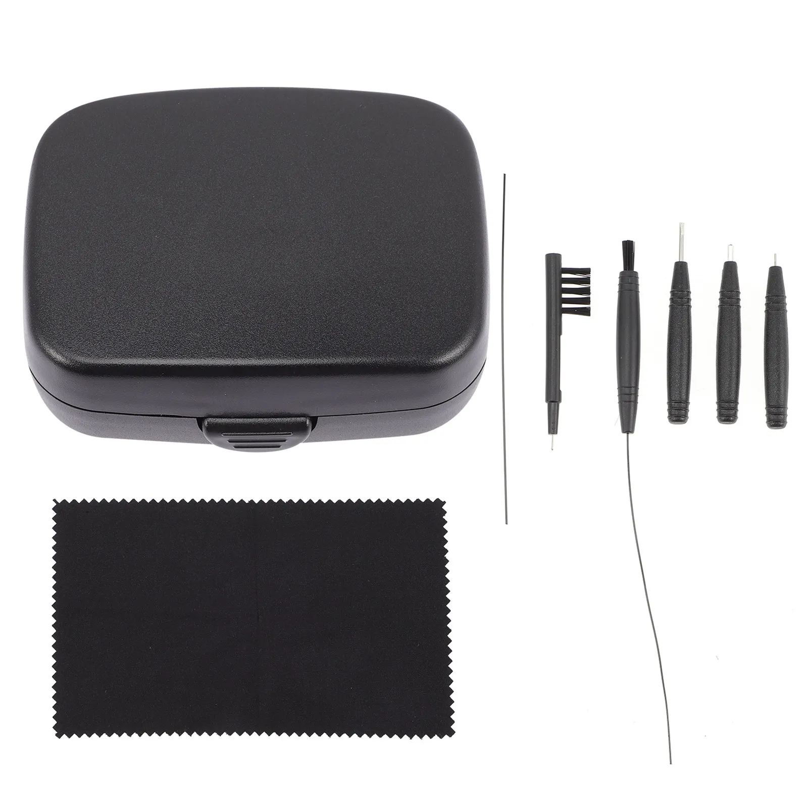 1Set Premium Plastic Hearing Aid Cleaning Kit Lightweight Portable Bte Cleaner Brush Tool for Earphones Hygiene Maintenance with view 3