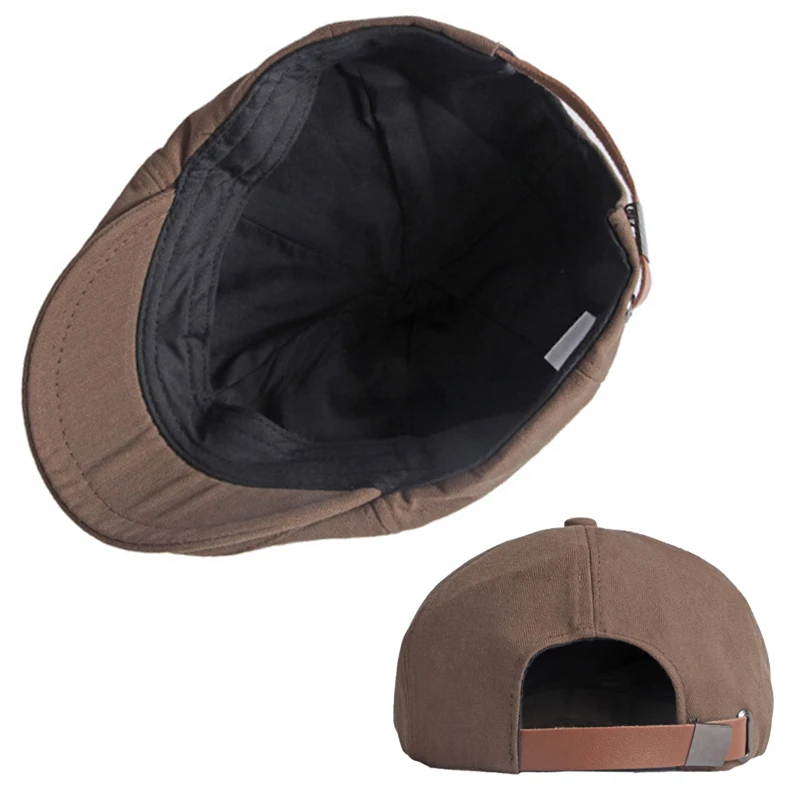 Newsboy Caps For Men Women Solid Color Octagonal Hat Detective Artist Painter Cabbie Beret Hat Flat Cap Adjustable Forward Cap 5