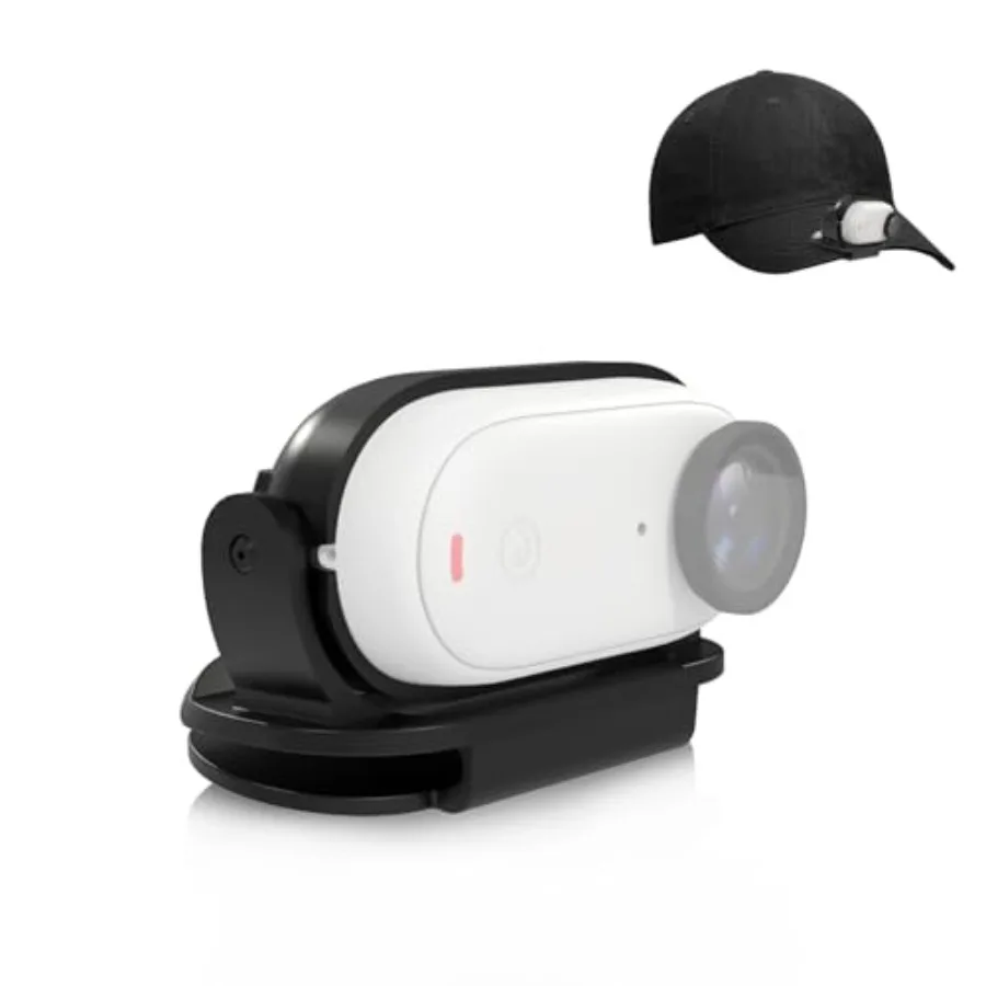 PULUZ – Clip de capuchon de caméra, support de montage magnétique pour Insta360 GO3, Clip de chapeau à dégagement rapide, fixable au chapeau ou au dos