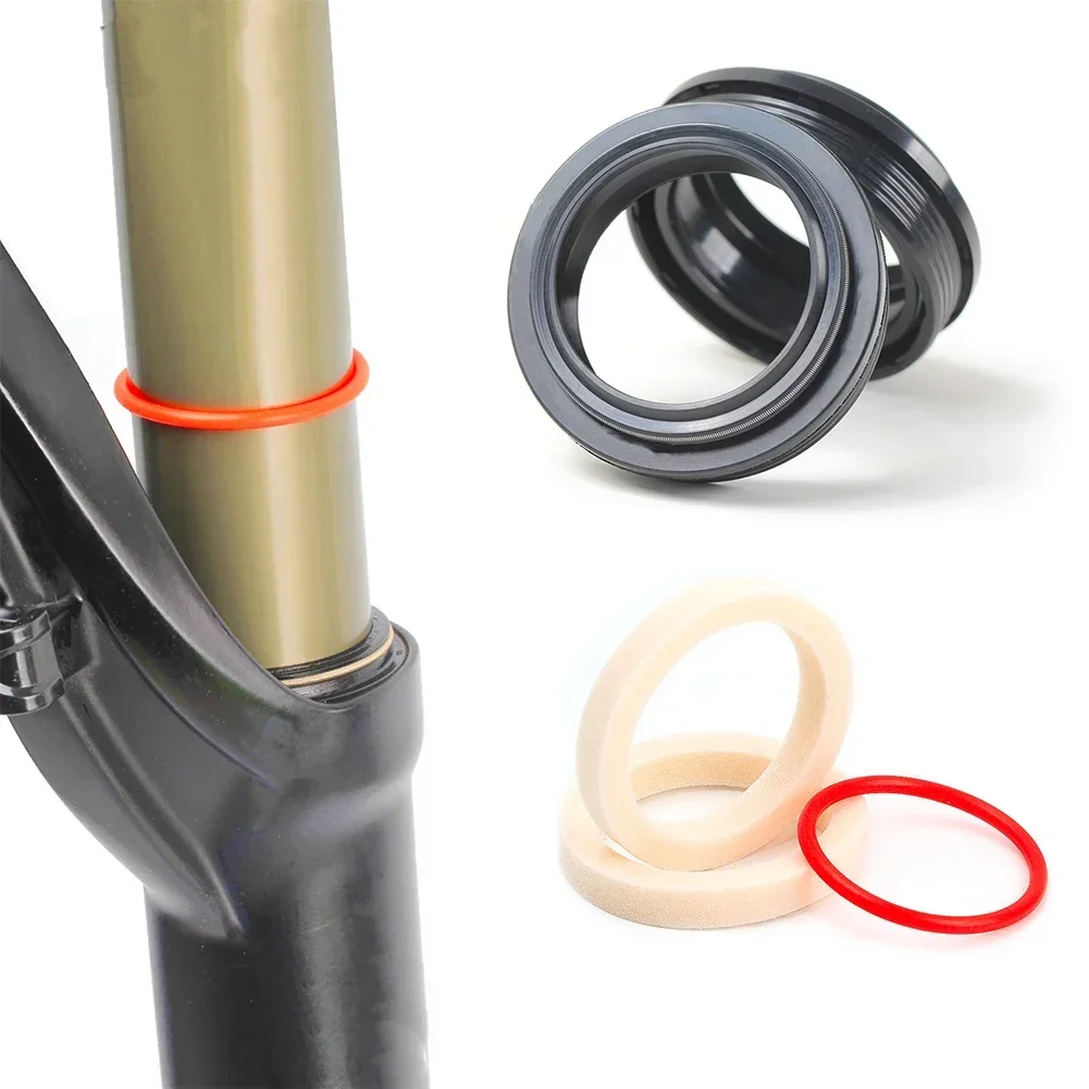 2pcs Bike Bicycle Fork Dusty Seal 28.6/30/32/34mm Dust Wiper Oil Seal Setting Bike Bicycle Fork Dusty Seal