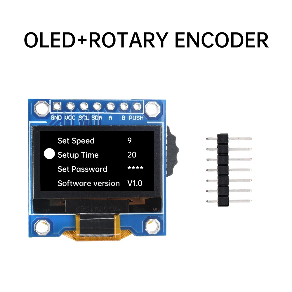 Module combiné d'affichage OLED SSD1305 de 0,96 pouces, Compatible SSD1306 avec encodeur rotatif/commutateur à cadran à trois positions pour Arduino