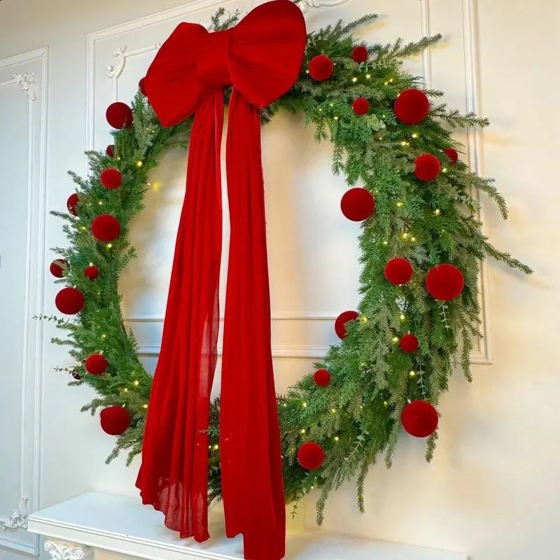 for BF Hot Selling Artificial Flower Cross Border 140cm Fireplace Christmas Wreath Suitable for Graduation Ceremony Mother's